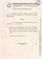 ADENDO Nº 1 AO EDITAL DE CONVOCAÇÃO Nº 17/2023