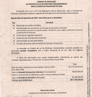 AGENDA DE INSTRUÇÃO  DO PROJETO DE LEI DE DIRETRIZES ORÇAMENTÁRIAS  PARA O EXERCÍCIO FINANCEIRO DE 2026