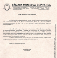 EDITAL DE CONVOCAÇÃO Nº 09/2025