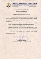 EDITAL DE CONVOCAÇÃO Nº 1/2024 REUNIÃO EXTRAORDINÁRIA  COMISSÃO DE CONSTITUIÇÃO E JUSTIÇA