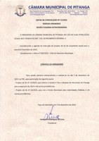 EDITAL DE CONVOCAÇÃO Nº 17/2023 PERÍODO ORDINÁRIO SESSÃO PLENÁRIA EXTRAORDINÁRIA