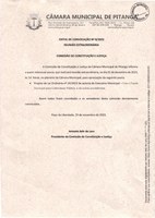 EDITAL DE CONVOCAÇÃO Nº 8/2023 REUNIÃO EXTRAORDINÁRIA  COMISSÃO DE CONSTITUIÇÃO E JUSTIÇA