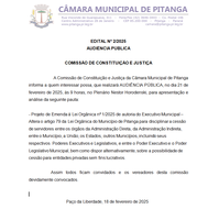 EDITAL  Nº 2/2025 - AUDIÊNCIA PÚBLICA CCJ 