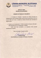 EDITAL Nº 3/2024 REUNIÃO EXTRAORDINÁRIA  COMISSÃO DE FINANÇAS E ORÇAMENTO