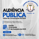 Edital de Convocação 04/2025 - Audiência Pública