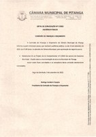 EDITAL DE CONVOCAÇÃO Nº 7/2022 AUDIÊNCIA PÚBLICA  