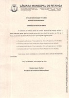EDITAL DE CONVOCAÇÃO Nº 8/2022 - REUNIÃO EXTRAORDINÁRIA - COMISSÃO DE POLÍTICAS GERAIS
