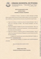 EDITAL DE CONVOCAÇÃO Nº 9/2022 - AUDIÊNCIA PÚBLICA - COMISSÃO DE FINANÇAS E ORÇAMENTO