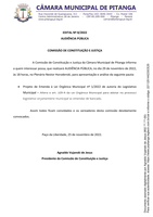 EDITAL Nº 8/2022 AUDIÊNCIA PÚBLICA COMISSÃO DE CONSTITUIÇÃO E JUSTIÇA