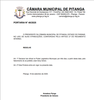 Luto oficial no Poder Legislativo Municipal pelo falecimento do ex-prefeito José Osny Schon