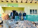 Vereadores acompanham obras da nova sede da Farmácia Municipal de Pitanga