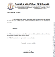 Portaria nº 52/2025